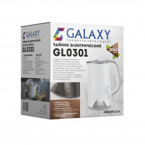 Чайник электрический с двойными стенками GALAXY GL0301 (белый)