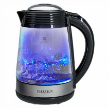 Чайник электрический 2200 Вт, 1,7 л DELTA LUX DE-1009 черный