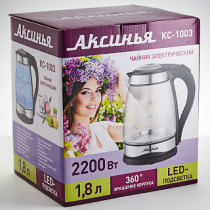 Чайник электрический 2200 Вт, 1,8 л АКСИНЬЯ КС-1003 черный