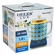 Чайник электрический 1500 Вт DELTA LUX DE-1008