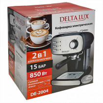 Кофеварка DELTA LUX DE-2004 черная