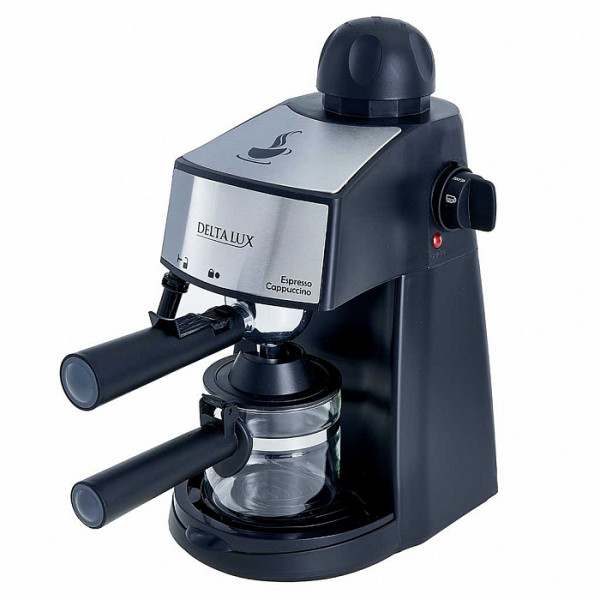 Кофеварка DELTA LUX DL-8151К рожковая черная