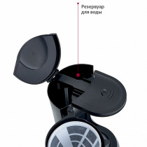 Кофеварка DELTA LUX DL-8152 черная с красным