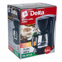 Кофеварка DELTA DL-8153 черная