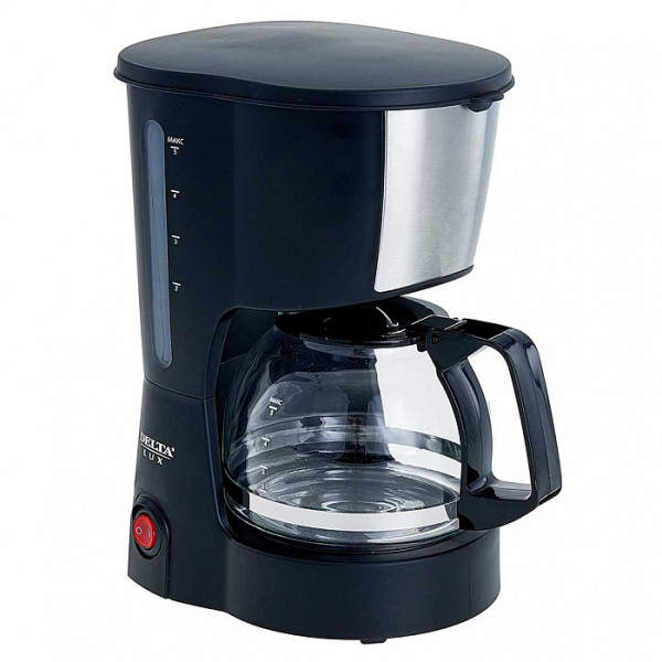 Кофеварка DELTA LUX DL-8161 черная 