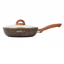 Сковорода 260мм АП линия "Granit ultra" (black-gold) сгбг261а