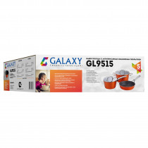 Набор посуды 5 предметов GALAXY GL9515/оранжевый
