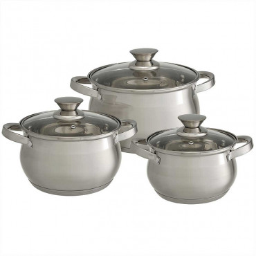 Набор посуды Webber из 6 предметов BE-614/6 ( 2,1л 2,9л 3,9л)