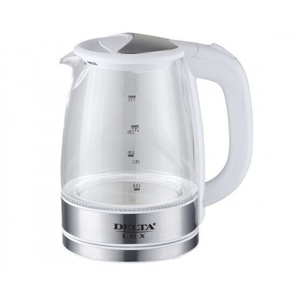 Электрочайник DELTA LUX DL-1204W белый