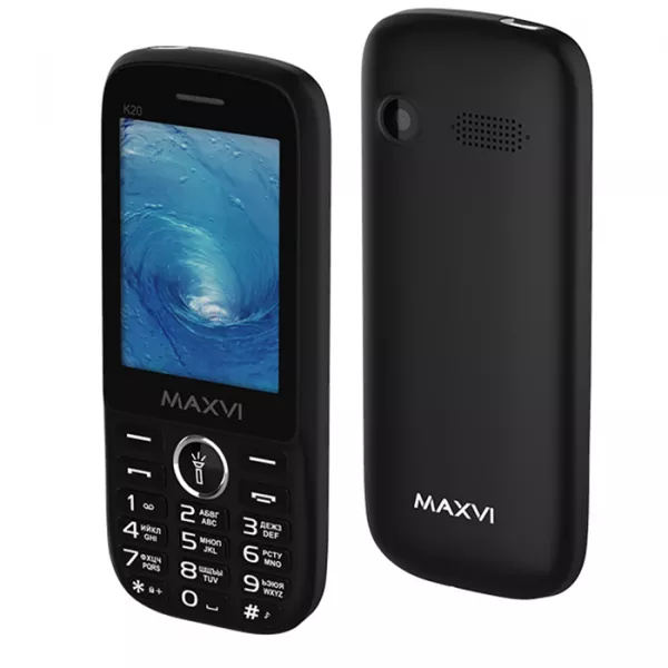 Сотовый телефон Maxvi K20 черный 