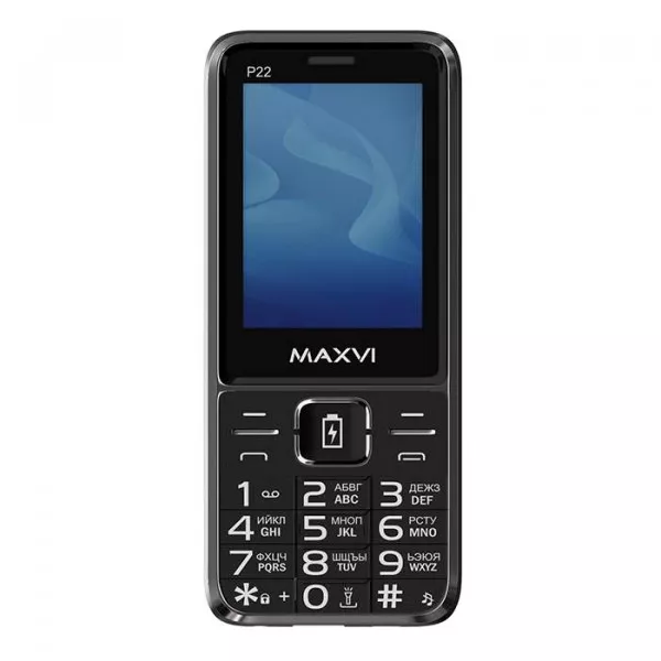 Сотовый телефон Maxvi P22 черный 