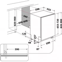 Посудомоечная машина HOTPOINT ARISTON HIC 3B19 C