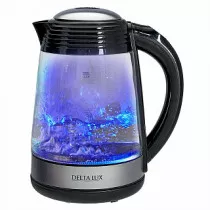 Чайник электрический 2200 Вт, 1,7 л DELTA LUX DE-1009 черный