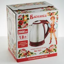 Чайник электрический, 1.8 л ВАСИЛИСА ВА-1021 красный
