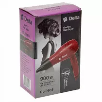 Фен 900 Вт DELTA DL-0905 красный