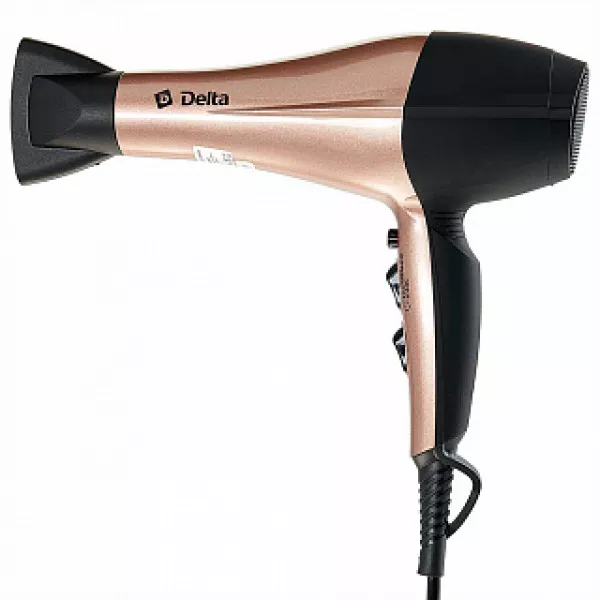 Фен 2200 Вт DELTA DL-0937 черный с бежевым 