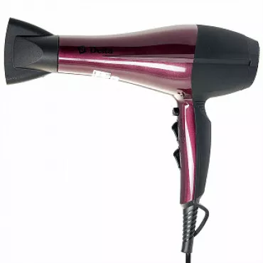Фен 2200 Вт DELTA DL-0937 черный с бордовым
