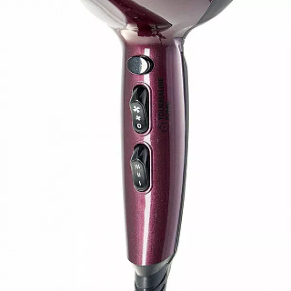 Фен 2200 Вт DELTA DL-0937 черный с бордовым 