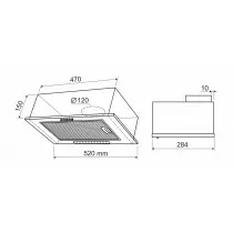 Кухонная вытяжка HOLT HT-RH-012 50 белый