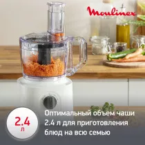 Кухонный комбайн Moulinex Easy Force FP244110 белый