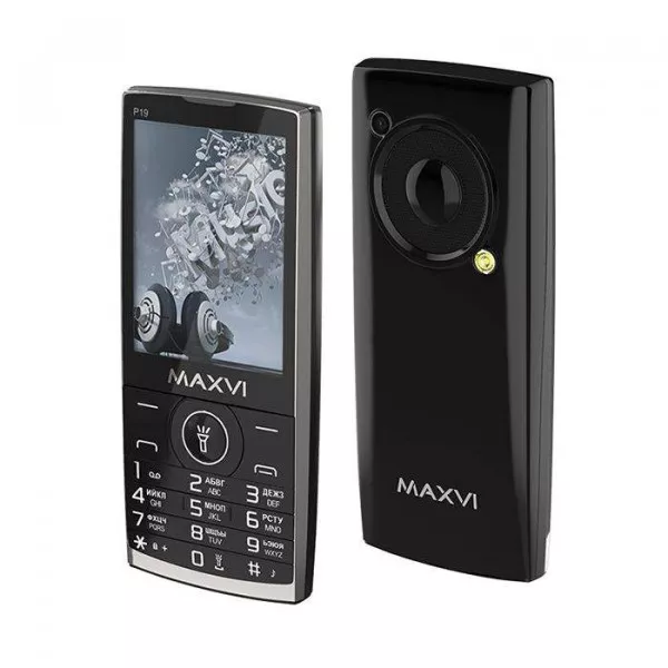 Сотовый телефон Maxvi P19 черный 