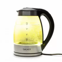 Чайник GALAXY GL0556, стекло/черный