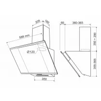 Кухонная вытяжка HOLT HT-RH-018 60 черная