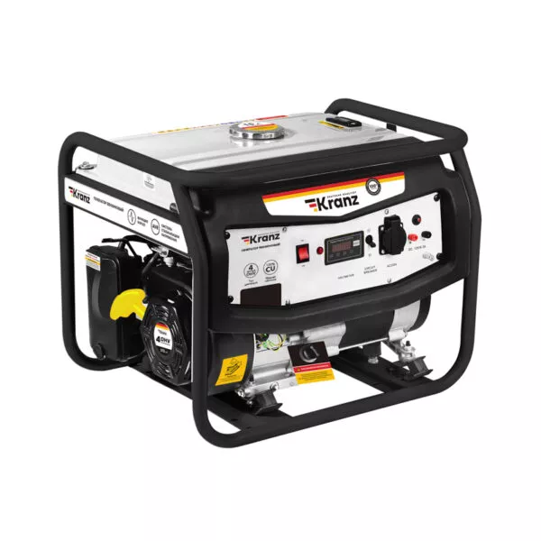 Генератор бензиновый Kranz KR5500EA KR-16-1135, 5,5кВт, 230В, 25л, коннектор автоматики, электростартер 