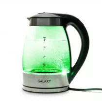 Чайник GALAXY GL0556, стекло/черный