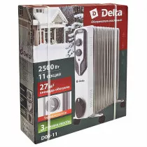 Обогреватель масляный D08-11 DELTA, 2500 Вт, 11 секций