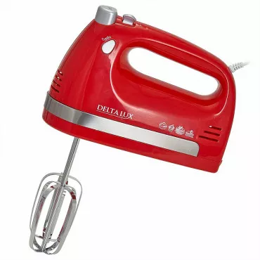 Миксер электрический DELTA LUX DE-7705 красный