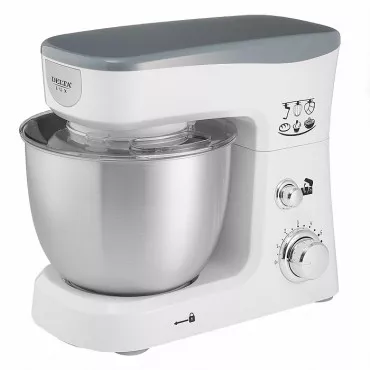 Миксер планетарный DELTA LUX DE-7900P белый с серым