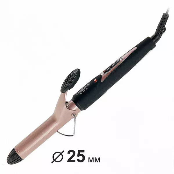 Щипцы для завивки волос DELTA LUX DL-0626 коричневые с черным 