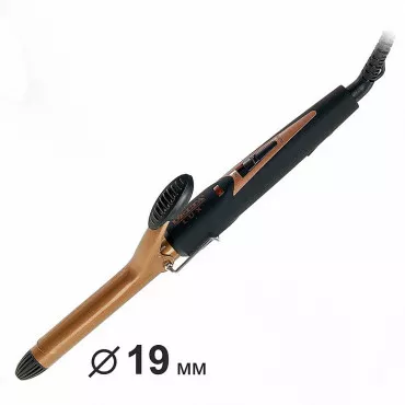 Щипцы для завивки волос DELTA LUX DL-0630 черные с бронзой
