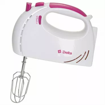 Миксер DELTA DL-5061 белый с темно-сиреневым