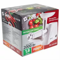 Мясорубка электрическая DELTA DL-6101M белая