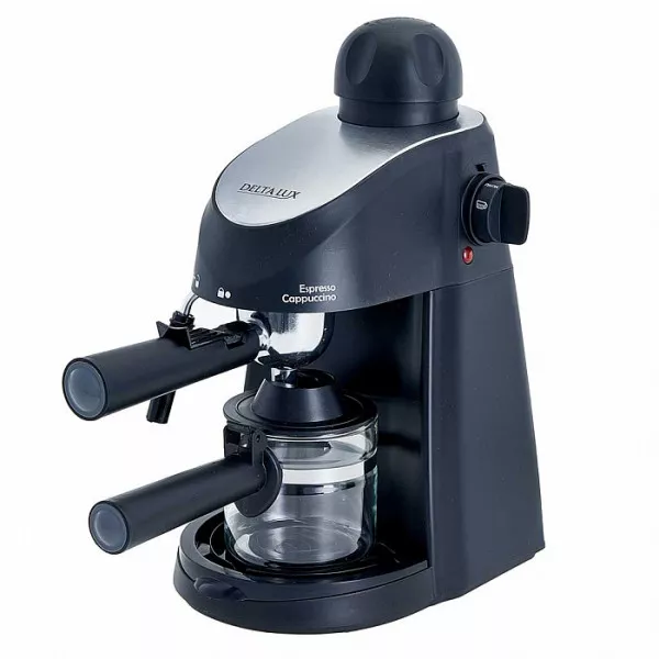 Кофеварка DELTA LUX DL-8150К рожковая черная 