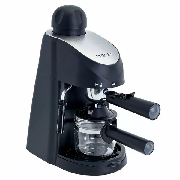 Кофеварка DELTA LUX DL-8150К рожковая черная 