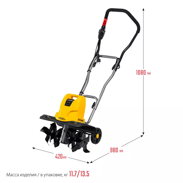 Электрический культиватор STEHER EK-1700 