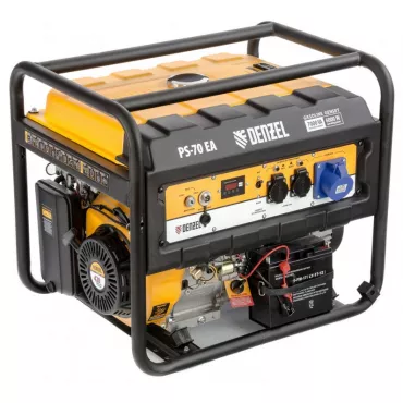 Генератор DENZEL PS 70 EA (946894) бензиновый 7,0 кВт, 230В, 25л