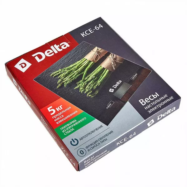 Весы электронные настольные 5 кг DELTA KCE-64 Спаржа 