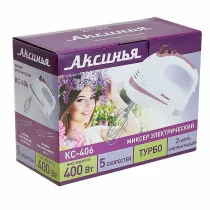 Миксер электрический АКСИНЬЯ КС-406 белый темн-розов