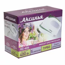 Миксер электрический АКСИНЬЯ КС-406 белый с зеленым