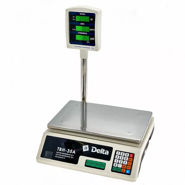 Весы электронные торговые настольные Delta до 35 кг ТВН-35А 