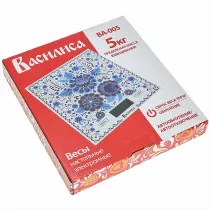Весы электронные настольные 5 кг ВАСИЛИСА ВА-005 Гжель