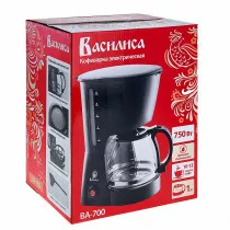 Кофеварка ВАСИЛИСА ВА-700 черная