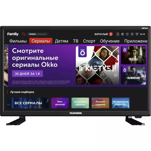 Телевизор TELEFUNKEN TF-LED24S80T2S 