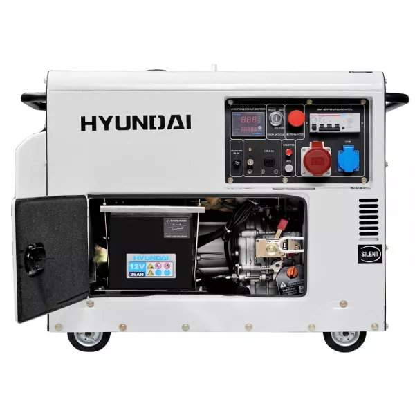 Дизельэлектростанция HYUNDAI DHY 6000SE  5.5кВА/4.4кВт, 220 В, 9 ч., дизель 