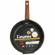 Сковорода 28 см с антипригарным покрытием и ручкой soft-touch 1028-12 "Гранит 12"