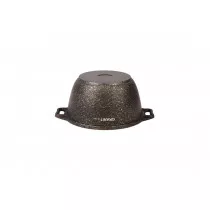 Кастрюля 3л со стекл. крышкой, АП линия "Granit ultra" (black-gold) кгбг32а